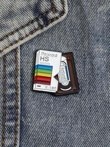 1 Pieza Broche Creativo Con Diseño De Disco Colorido, Pin De Metal Para Ropa, Bolsos, Regalos