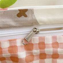 1入組花卉印花單人被套,柔軟舒適,機洗不褪色 - 番茄塗鴉 - 查看 9