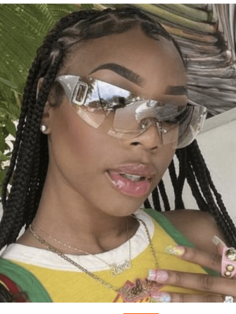 1 件 Yk2 时尚装饰时尚眼镜女士带集成水银镀膜镜片街头太阳镜海滩配饰女士海滩配饰眼镜太阳镜