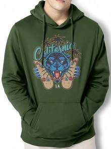 Men Hoodies - xanh quân đội - Xem 1