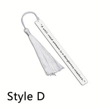 1 Dấu Trang Quà Tặng Đọc Sách Vui Nhộn Bằng Thép Không Gỉ Có Tua Rua, Dành Cho Những Người Đam Mê Sách, Những Người Đam Mê Cà Phê, Quà Tặng Câu Lạc Bộ Sách, Dành Cho Phụ Nữ, Nam Giới, Những Người Bạn Thân Nhất, Giáo Viên, Quà Tặng Sinh Nhật Để Tặng Cho Con Gái Và Con Trai Tôi - Bạc - Xem 6