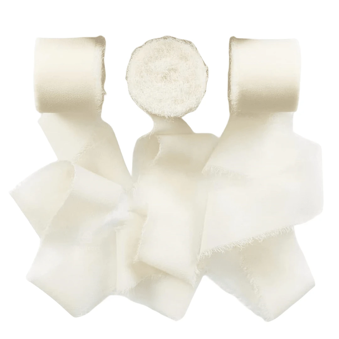 1/3 cuộn ruy băng chiffon tua rua thủ công DIY, kích thước 1,5 inch x 21 yard, thích hợp cho thiệp mời cưới, bó hoa cưới, gói quà, đồ thủ công DIY, làm nơ, trang trí tiệc.