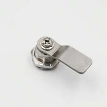 Crescent Lock Stainless Steel 304 Half Moon Lock Core Distribution Box Electrical Cabinet Mechanical Equipment Door Lock Open Round Lock - Stainless Steel 304 Crescent Lock - View 1