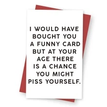 1 Pc Funny Birthday Card For Friend, 50th 60th 70th 80th 90th Birthday Card, Humorous Birthday Card For Men, Best Friend Birthday Card, Personalised Birthday Card - Multicolor - View 1