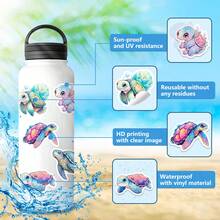 50 cái Dễ thương Con rùa biển Hình dán , Hoạt hình Viết tháu Đồ trang trí Hình dán Đối với máy tính xách tay Bình nước Hành lý Mũ sắt của lính Ván trượt Văn phòng phẩm Xe máy , Thiếu niên chất liệu , Phòng học Trang trí Nghệ thuật Quân nhu - Màu xanh chanh - Xem 8