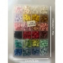 24入組復古封蠟珠套裝,多色閃光亂彩,用於信封封口裝飾,幸運星形狀,包括封蠟章和封蠟印章 - 普羅旺斯24格 - 查看 2