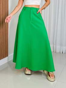 Women Skirts - Green - View 1