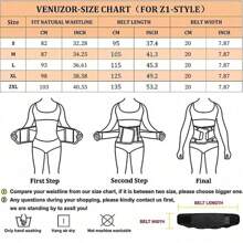 1條女士腰部訓練器皮帶,桑拿肚子包裹,控制肚子,纖體塑形 - 藍色 - 查看 4