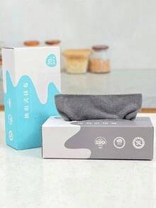 20 cái/gói Dùng một lần Vải làm sạch , Dày lên & Cao Hấp thụ , Đối với Phòng bếp Rửa Đĩa & Làm sạch - màu đen - Xem 6