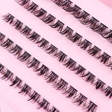 Lash Extension Kit Fluffy Volume Eyelash Extension Kit 120 PCS 3D Effect Lash Clusters DIY Lash Extension Kit With Applicator Tool For Self Application At Home - White - View 4