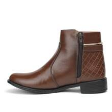 Women Ankle Boots & Booties - Coffee Brown - View 6