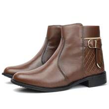 Women Ankle Boots & Booties - Coffee Brown - View 2