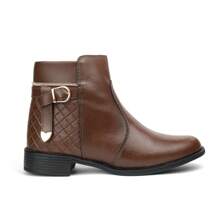 Women Ankle Boots & Booties - Coffee Brown - View 5