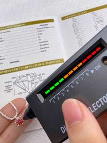 Newsoul 1件925纯银1克拉6爪镶嵌圆形D色莫桑石钻石吊坠项链，适合女性婚礼新娘首饰派对礼物订婚永恒承诺项链，精致珠宝钻石项链