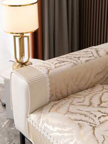 1件加厚绒面保暖沙发垫，现代简约防滑耐用面料沙发套，可机洗，防尘，四季皆宜，保暖且不易褪色 - 彩色 - 查看 7