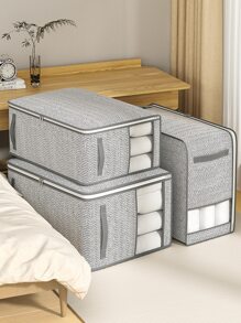 1PC Clothing And Pants Storage Bag, Wardrobe Organizing Storage Box, Drawer Style Miscellaneous Storage Box, Flat Bed Bottom Storage Bag, Quilt Large Capacity Storage Bag, Waterproof And Moisture-Proof Fabric, Reinforced Handle, Transparent Window, Home Storage Artifact, Decorations Decor Festival Decor Room Decor Home Decor Bed Room Decor Dress Pants Shoes Jeans Boots Skirt Bedroom, Organizer, Home Storage, White T Shirt Women, Black Pants Women, Ladies Winter Clothes, Dress,
