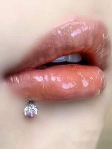 1pc Creative Stainless Steel Dragon Claw Shaped Stone Labret Lip Piercing Jewelry For Women - A - View 3