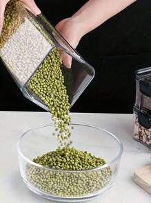 1 pezzo Contenitore multifunzione per conservazione alimenti, barattolo ermetico per cereali, granaglie e beni secchi da frigorifero