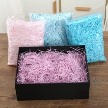 Món quà lý tưởng, Giấy vụn Raffia làm nhân hộp quà tặng, Trang trí khuyến nghị, 100g/200g/500g, Sinh nhật, Đám cưới, Quà lưu niệm, Xưng tội, Trang trí cảnh - Hồng - Xem 13