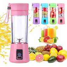 Licuadora Portátil Mini Exprimidor Extractor De Vidrio - Rosa - Ver 1