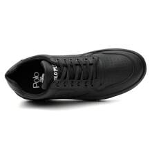 Men's Polo Plus Casual Style Sneakers - Comfortable - Black and White - View 4
