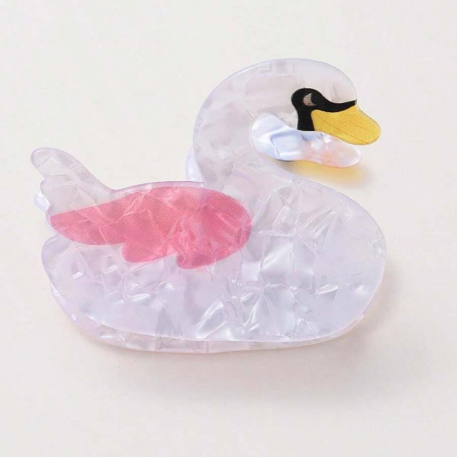 1個女士火烈鳥爪形狀的新穎髮夾,適合春夏,可愛