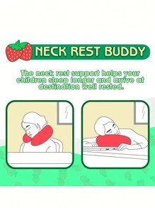 1pc Travel Pillow - Soft Neck Head Chin Support Pillow,Cute Animal,Comfortable In Any Sitting Position For Airplane,Car,Train,Machine Washable,Gift - Multicolor - View 4