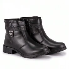 Women Mid-Calf Boots - màu đen - Xem 1