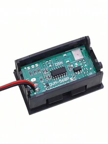 1pc Led Display Dc Digital Voltage Current Meter With Reverse Protection Display Head, For Measuring Voltage And Current - Black - View 4