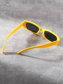 1pc Unisex Fashionable Retro Square Y2k Fashion Glasses For Beach, Photography And Daily Use Street Shades Accessories Beach Accessories Glasses Shades Looks Street Style And Suit For Sweater Jacket Sweatshirt Hoodie Leather Pants And Cargo Pants For Summer Beach Vacation,Outdoor,Travel