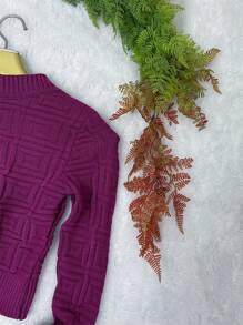 Women Sweaters - 紫色 - 查看 8
