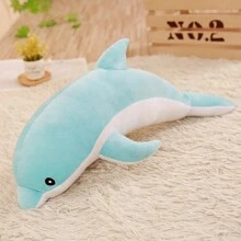 1pc 27-100cm Kawaii Dolphin Plush Toys Cute Dolphin Animal Dolls Dolphin Pillow Stuffed Soft For Birthday Christmas Gift