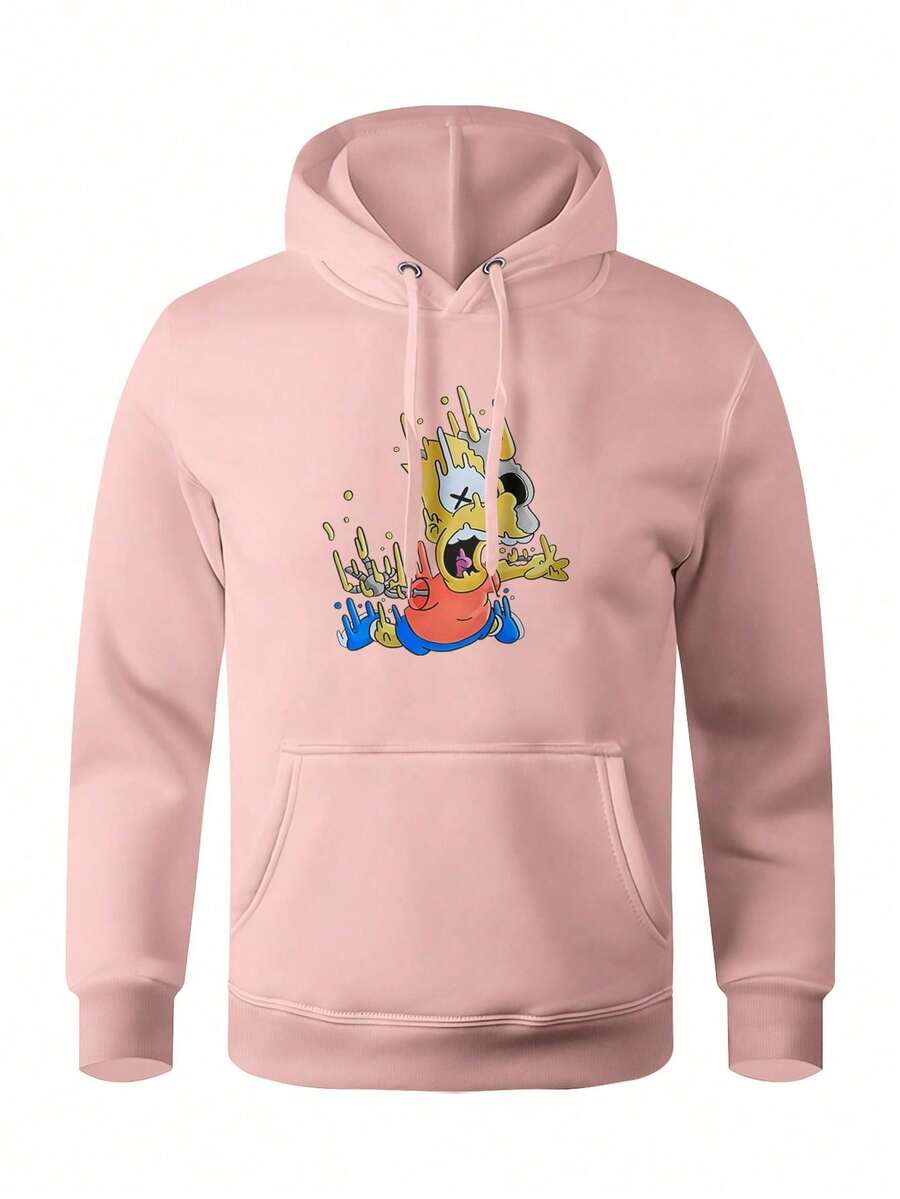 Men Hoodies - Màu Hồng baby - Xem 1