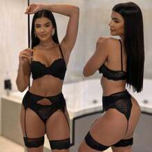 Women Sexy Lingerie - 黑色 - 查看 1