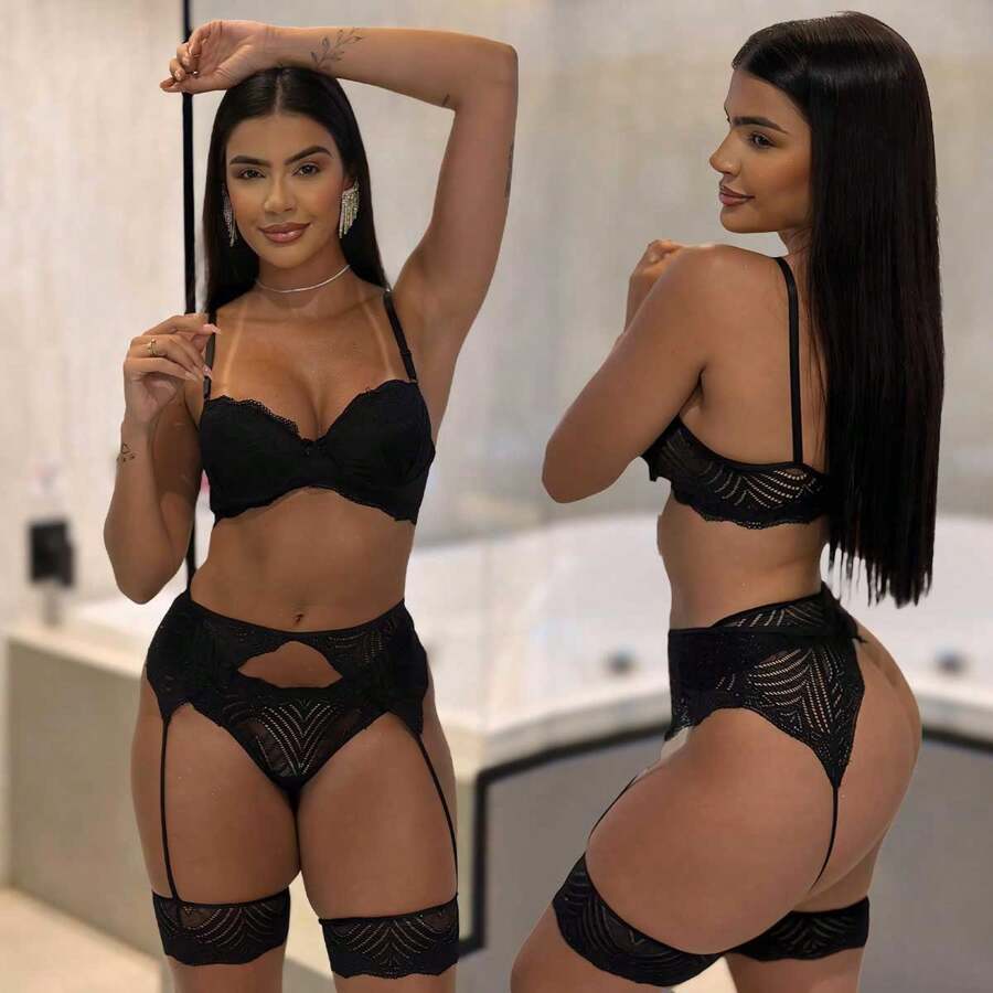 Women Sexy Lingerie - 黑色 - 查看 1