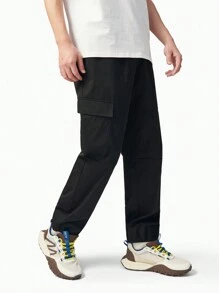 TECTOP Boyfriend Style Men's Outdoor Cargo Hiking Pants Athletic Joggers Pants With 4pcs Zipper Pockets Quick Dry Workout Lightweight