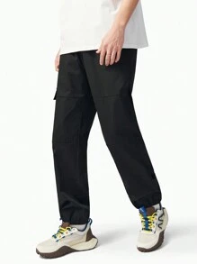 TECTOP Boyfriend Style Men's Outdoor Cargo Hiking Pants Athletic Joggers Pants With 4pcs Zipper Pockets Quick Dry Workout Lightweight