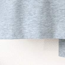 Baby Boy Letter Printed Short Sleeve Hoodie And Shorts Set - Grey - View 6