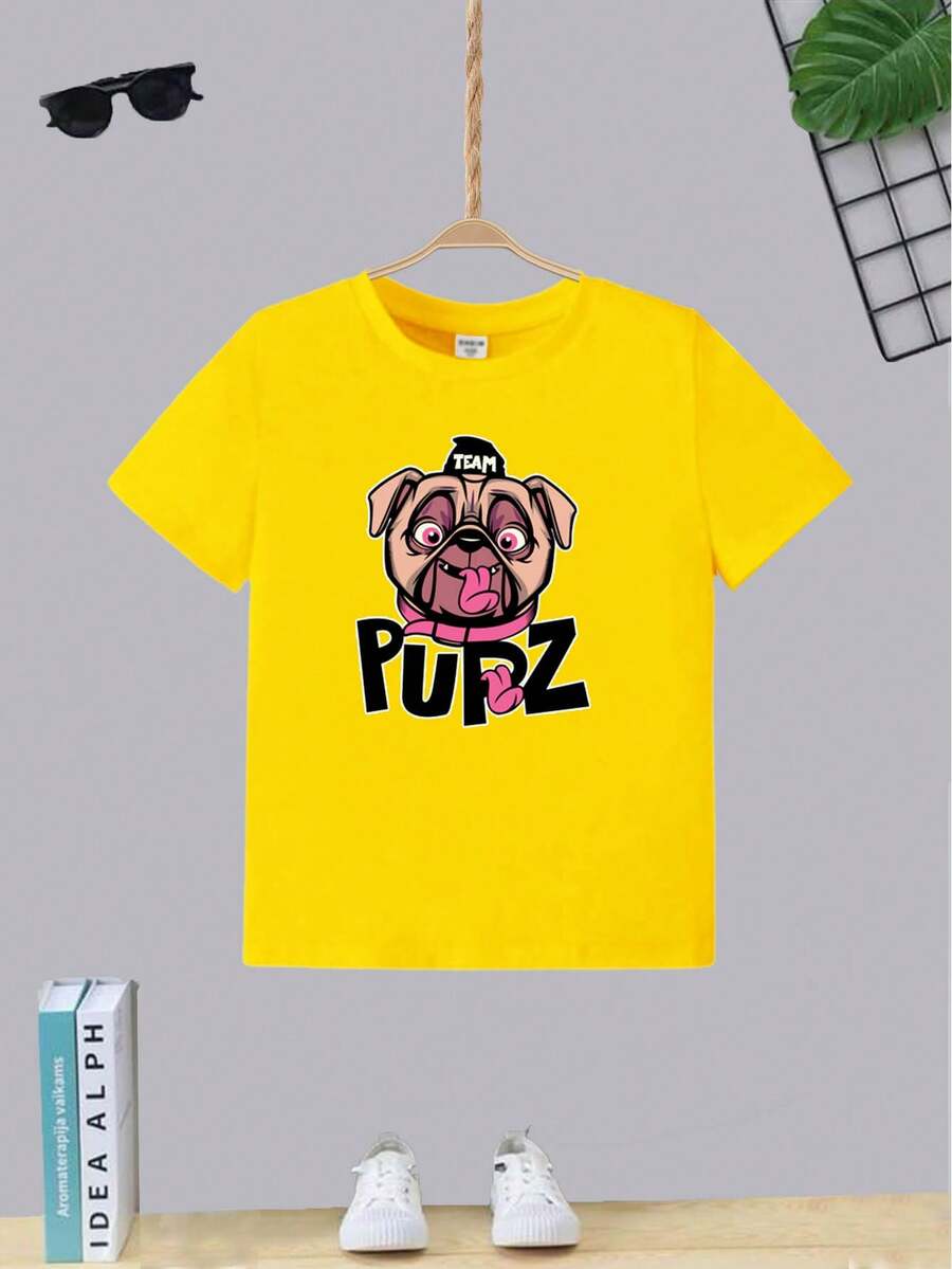 Tween Boys Shirts - 黃色 - 查看 1