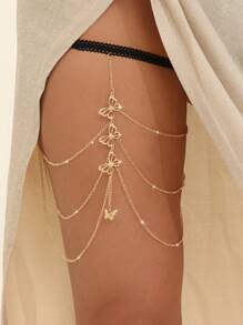 1 Miếng Của phụ nữ Thời trang Đồ trang sức Mạ vàng 18K Chuỗi Mặt dây chuyền con bướm Dây chuyền cơ thể Chuỗi đùi Qủa tặng - Nhiều màu - Xem 13