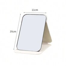 1pc Folding Makeup Mirror Portable Desktop High Definition Student Dormitory Princess Mirror Vanity Mirror,Makeup,Cheap,Room Decor,Vanity,Travel,Bedroom,Makeup Accessories,Mirror,Vanity Mirror,Cheap,Stocking Stuffers,Makeup,Makeup Tools,Cheap Stuff,Gifts,Gifts For Women,Christmas Gifts - White - View 5