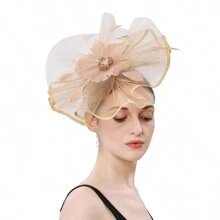 1pc Fascinators For Women  Derby Fascinator Hat For Cocktail Tea Party Wedding - Multicolor - View 14