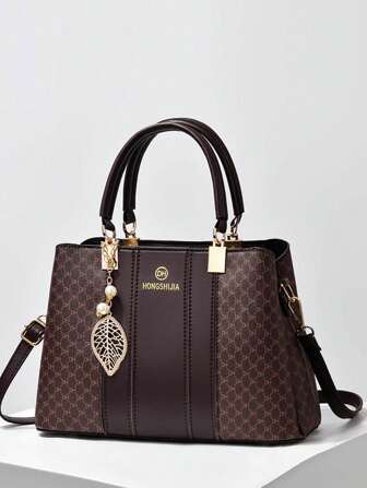 女士手提包时尚大气妈妈包中年大容量高端感单肩斜挎包