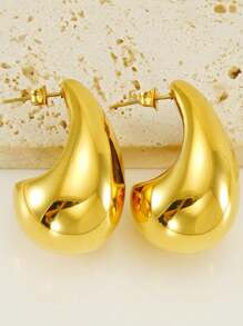 Nouveaux boucles d'oreilles surdimensionnées en forme de goutte d'eau, taille moyenne, convenant pour un port quotidien et comme cadeau de Noël, Saint-Valentin, Fête des Mères pour les femmes, maman, mère, Fête des Mères, cadeau