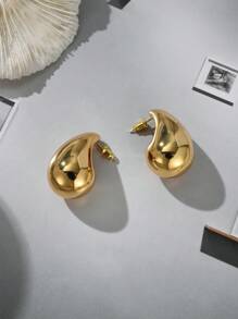 Nouveaux boucles d'oreilles surdimensionnées en forme de goutte d'eau, taille moyenne, convenant pour un port quotidien et comme cadeau de Noël, Saint-Valentin, Fête des Mères pour les femmes, maman, mère, Fête des Mères, cadeau