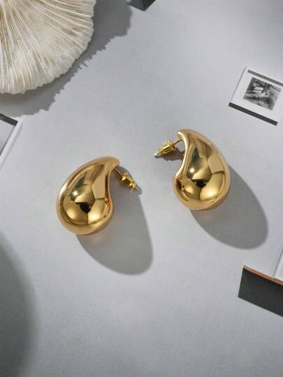 New Design Oversized Water Drop Earrings, Medium Size, Suitable For Daily Wear & As Christmas, Valentine's Day, Mother's Day Gift For Women,Mom,Mother,Mother's Day,Gift