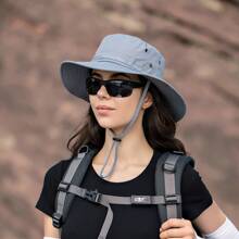 1 Mũ Chống Nắng Chống Thấm Nước Phong Cách Cao Bồi Unisex, Lý Tưởng Cho Đi Bộ Đường Dài, Câu Cá, Săn Bắn - A - Xem 2