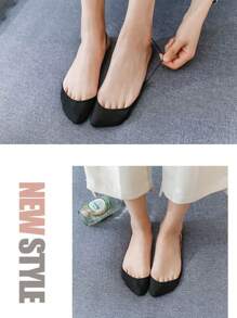 4pcs Women's Summer Lace Invisible Strap Women's Boat Socks - Multicolor - View 6