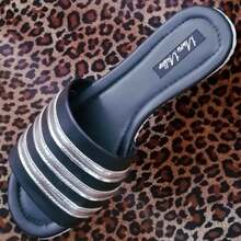 Women Slides - 黑色 - 查看 1