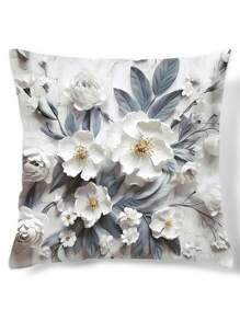 1入三維花卉印花數字印花枕套